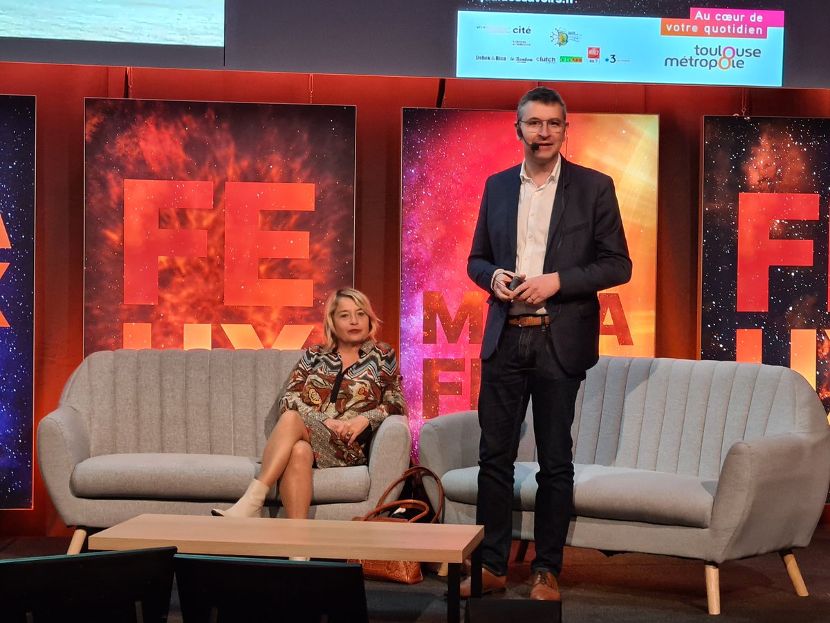 F3Occitanie's tweet image. #SPME2023 Ce vendredi matin, #France3Occitanie est au @QuaiDesSavoirs de #Toulouse pour intervenir à l&apos;occasion d&apos;une conférence sur les #infox devant les collégiens et lycéens ayant participé au Concours Interlangues #DetoxLInfox. 

#SPME @LaSpme @LeCLEMI