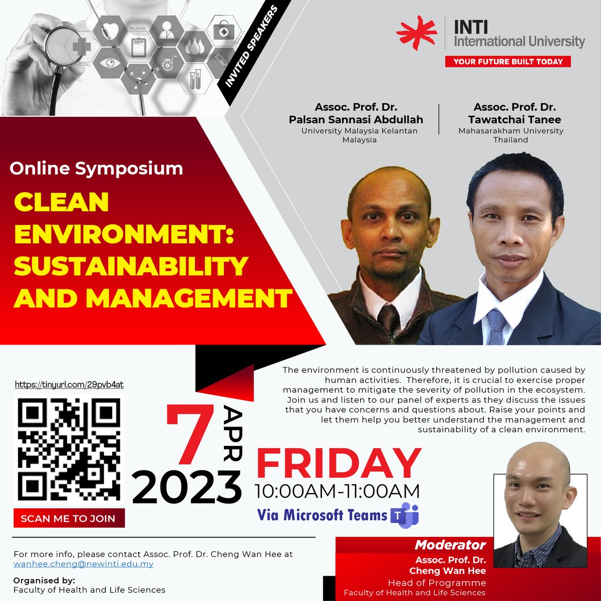 Join our experts at @intiiu_my , Faculty of Health and Life Sciences, as they discuss the importance of proper management to mitigate pollution in the ecosystem. Let's work towards a cleaner future! #INTI360 #INTIIU #CleanEnvironment #PollutionMitigation #Sustainability