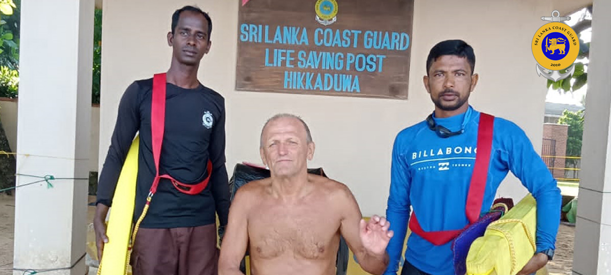 COAST GUARD RESCUED A FOREIGNER FROM DROWNING
On March 30th, 2023, a foreign individual was rescued by the Lifesavers stationed at the Hikkaduwa public beach Sri Lanka Coast Guard Lifesaving Post in a successful rescue operation.
Read More==&gt;&gt;coastguard.gov.lk/index.php?id=7…