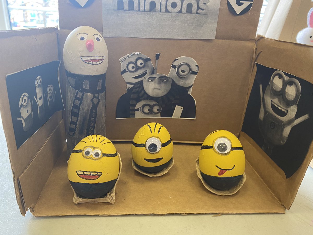 SeanHarris_NE's tweet photo. Those @Minions are #cracking us up!

Great #Easter egg competition @BramblesPrimary @teesvalleyed 

@SteveCarell @illumination @UniversalPics 

#Easter #HappyEaster #Gru #Minions #School #Spring https://t.co/JwJ1hHhuQg