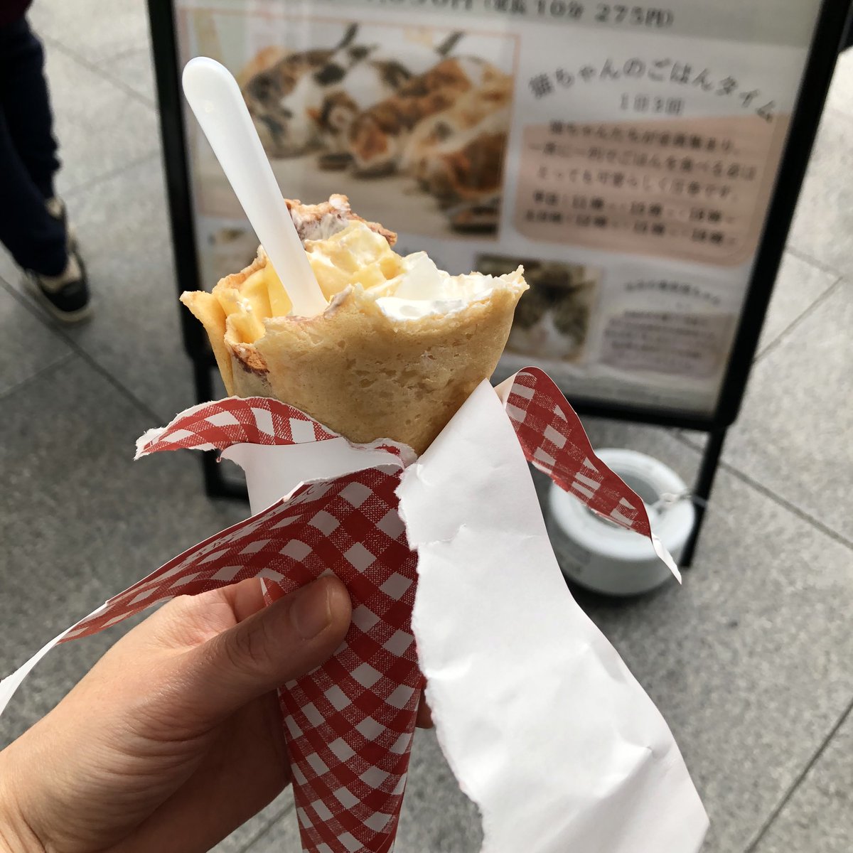 クレープ剥くの下手選手権優勝 https://t.co/IPERRAnctm