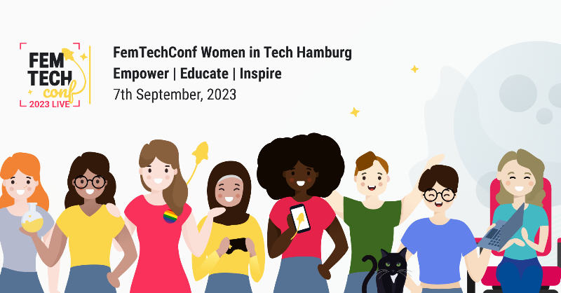 femtechconf's tweet photo. Excited to welcome you to Hamburg for our #FemTechConf Women in Tech EMEA Summit🥰🚨!

Speakers join from: @Shopware, Natwest, Booking, Kaufland &amp; Google!

Earlybird tickets 🎟️ available now: https://t.co/qTHMWZrJPG

Contact: team@femtechconf.com

#womenintech #womeninstem