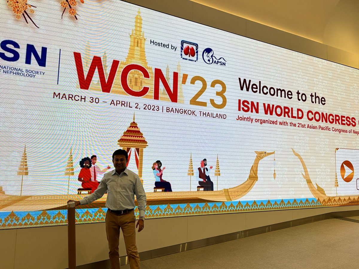 #ISNWCN @WomenNeph_india @AnandhUrmila @drmanishasahay #Isnfrontiers lovely convention hall ; insightful deliberations at WCN2023 Bangkok. Extending invitation to @apcmispd2023