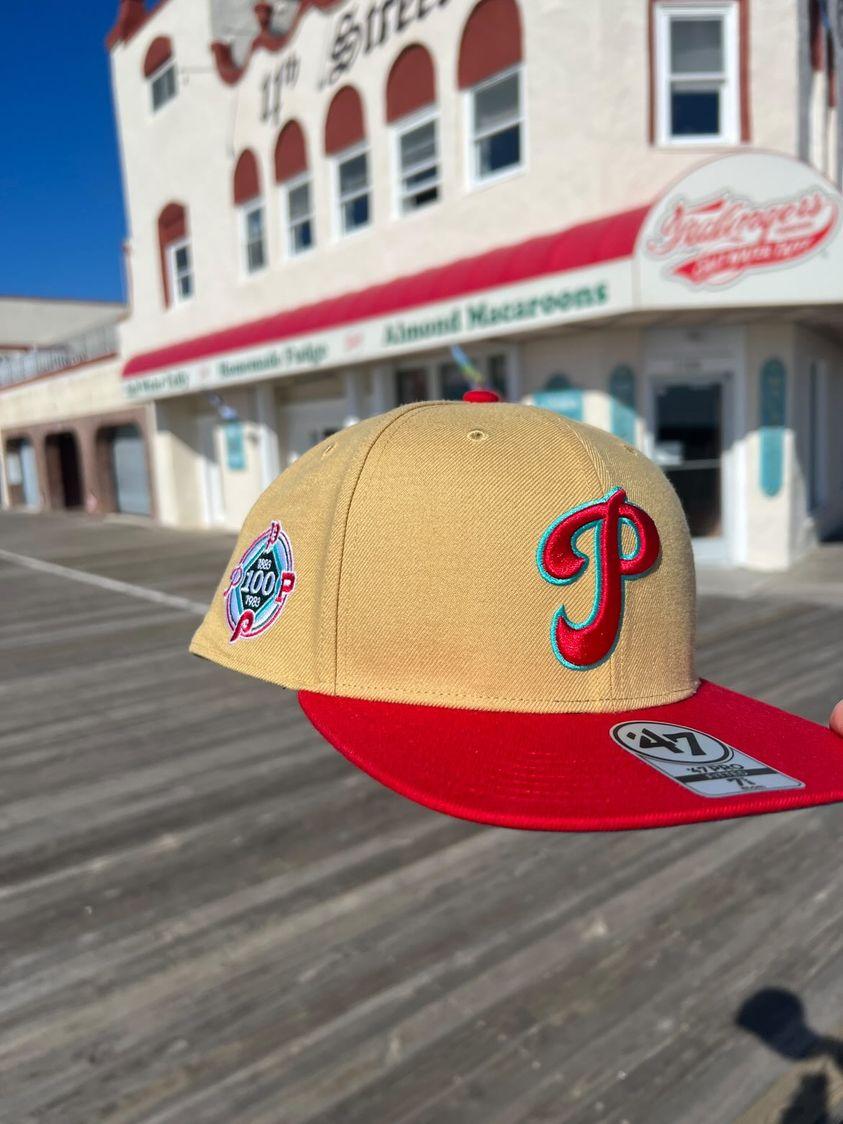 oc_campus's tweet image. Allcampus on the Ocean City boardwalk has the new Philadelphia Phillies boardwalk series fitted. These are the first three of the series. Every month we are dropping more hats. Stop by to get yours before their gone.

#mlb #customhats #allcampusoc #hats #Phillies  #oceancitynj