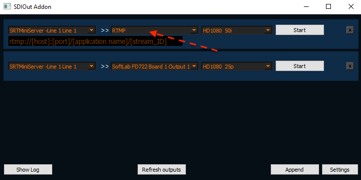 GaraninApps's tweet photo. Starting from SRTMiniServer 2.2 version has got the possibility of re-streaming to RTMP.  For example, you can forward the incoming SRT stream to your server to services such as YouTube, Facebook, etc.
 https://t.co/Ov14rtYoP5 

#SRT #SRTAlliance #SRTMiniServer https://t.co/KOZr9JQ32I