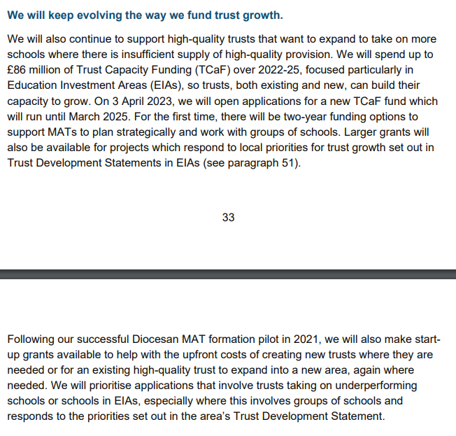 AcademyHelpdesk's tweet photo. Some new streams of funding announced for trust growth and start ups. #mat #academy #TCAF #funding

https://t.co/SjGIF93w39 https://t.co/E0twITQbnb