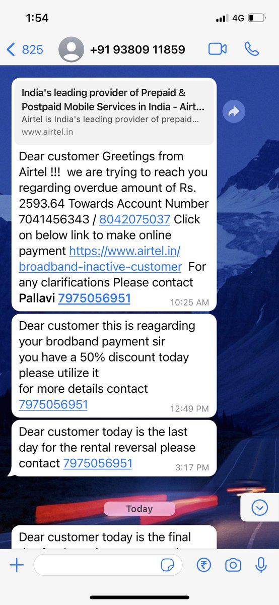 jones227629's tweet photo. @airtelindia @VittalGopal @puriavneet @HarmeenM @airtelfiber12 
Hello , from past 15 years I’m using Airtel and from 2 year Airtel fiber net , see how your executives misguided me and still my connection is down , your app is still asking me to pay 2340 , I have already paid 1297 https://t.co/3aih73iCTU