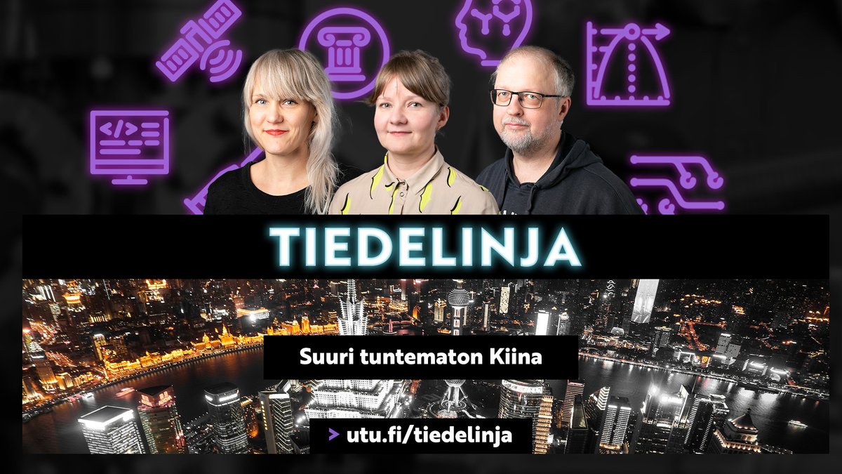Turun yliopisto - University of Turku (@uniturku) on Twitter photo #Tiedelinja-podcastin aiheena suuri, mutta tuntematon #Kiina. Aiheesta keskustelemassa <a href="/CeasUtu/">Centre for East Asian Studies, University of Turku</a> johtaja Lauri Paltemaa, valtio-opin erikoistutkija <a href="/LiisaKauppila/">Liisa Kauppila</a> ja kiinan kielen opettaja Hanna Holttinen.
#politiikka #talous <a href="/asianetfi/">Finnish University Network for Asian Studies</a> <a href="/FORAC_Research/">FORAC</a>
utu.fi/fi/ajankohtais… #Tiedelinja-podcastin aiheena suuri, mutta tuntematon #Kiina. Aiheesta keskustelemassa <a href="/CeasUtu/">Centre for East Asian Studies, University of Turku</a> johtaja Lauri Paltemaa, valtio-opin erikoistutkija <a href="/LiisaKauppila/">Liisa Kauppila</a> ja kiinan kielen opettaja Hanna Holttinen.
#politiikka #talous <a href="/asianetfi/">Finnish University Network for Asian Studies</a> <a href="/FORAC_Research/">FORAC</a>
utu.fi/fi/ajankohtais…