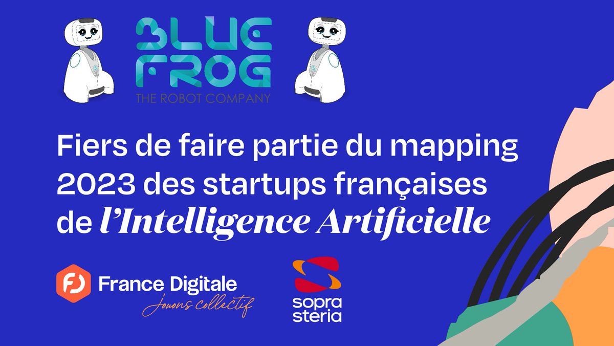 adoptbuddy's tweet photo. 🎉 Fiers de voir @BlueFrogRobotic figurer dans le mapping 2023 des startups de l’#IA 🔵⚪🔴 
🙏 @FRdigitale pour ce coup de projecteur sur le robot #Buddy 🤖  au service de l'humain #RobotsForGood💙
👉 Accès au mapping IA
https://t.co/F26rfoBZl9
#IAMadeInFrance #jouonscollectif https://t.co/jbvKl2w3C1