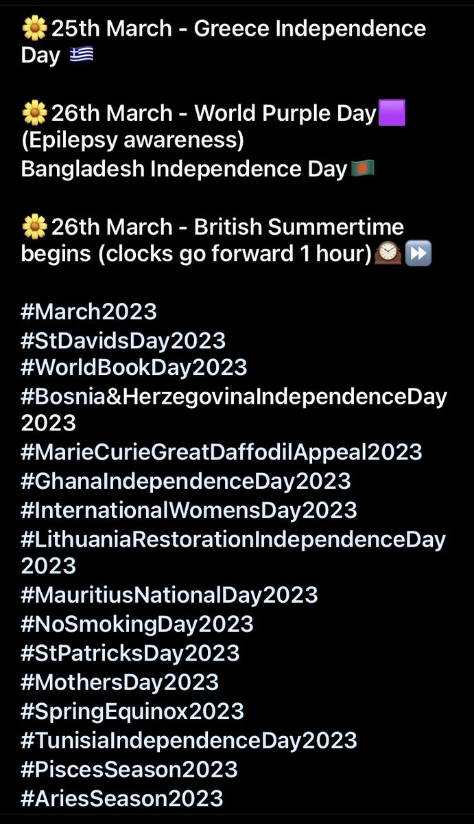 NevGWeatherGirl's tweet photo. Bye and thank you March 2023!
👋🏽🙂🍀🌼
#Pisceans ♓ celebrated their birthdays and we’re still in #Aries ♈season! 🥂
We also celebrated / acknowledged the following in March: https://t.co/5Y0eIK1N7O