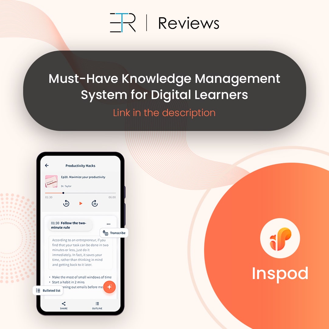 etr_in's tweet photo. In this post, learn how this new mobile-friendly #knowledgemanagement system - Inspod ( @KdanMobile ) - supports #digitallearning across all platforms and why it’s a must-have for online learners: https://t.co/eTL8YtWCSW 

#edtechreview #onlinelearning #edtech #digitaltools https://t.co/U0j0LP22QZ