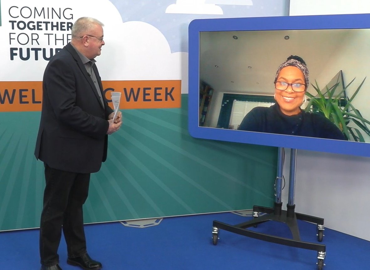 carljones1's tweet image. So, the fifth and final day of the @StaffsStokeICS #SSOTStaffWellbeing week is under way. It&apos;s been another great event to host this year - laughter, music, trivia, and lots of important and thought-provoking messages and presentations.