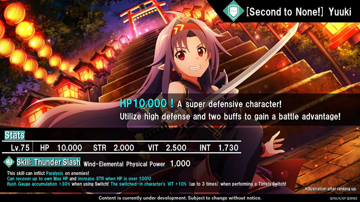 Sword Art Online Variant Showdown on Twitter "🏮⛩April's