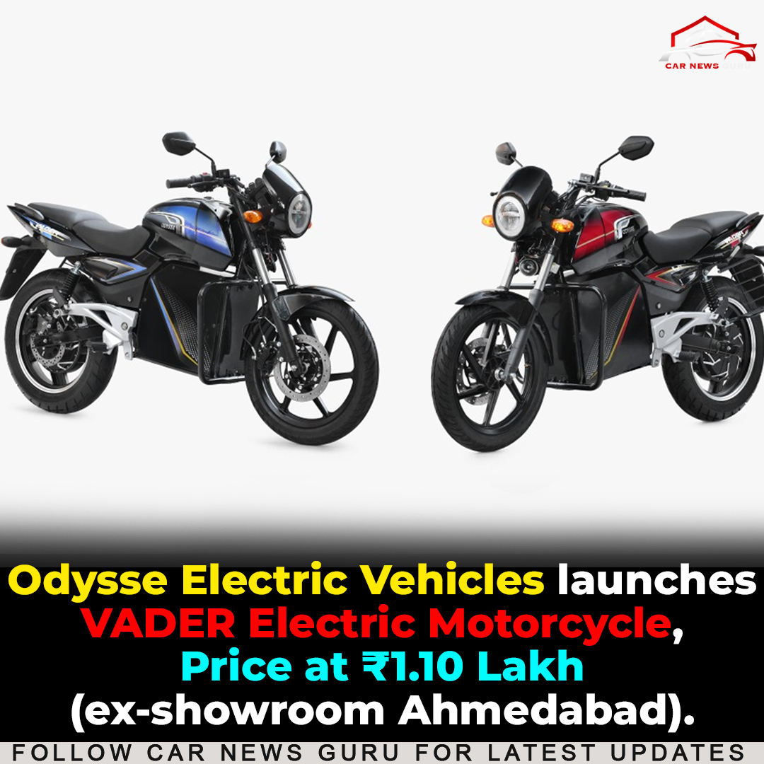 Odysse announced the launch of its new E Motorbike VADER. VADER is India’s first bike to be powered by 7-inch android display and can be controlled by an App and Bluetooth connectivity.
#odysseelectric #electricmotorcycle #automobile #latestnews #carnewsguru @odysseev