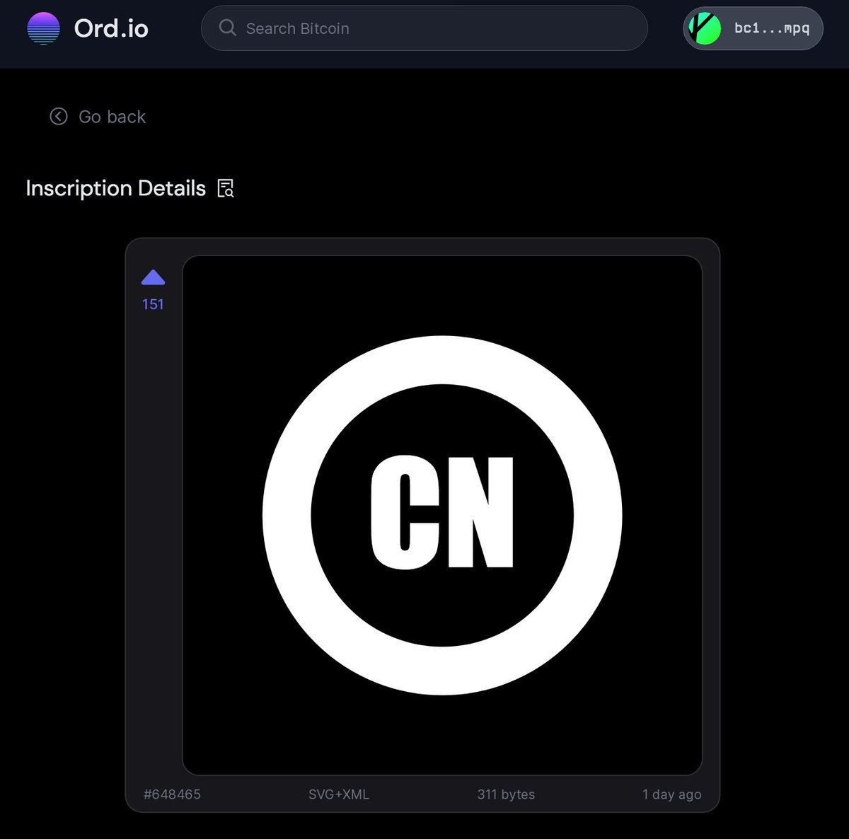 Now we are the FIRST inscription to reach 150 upvotes on <a href="/ord_io/">Ord.io</a> <a href="/LeonidasNFT/">Leonidas 🧡 $DOG</a> . History made 👀