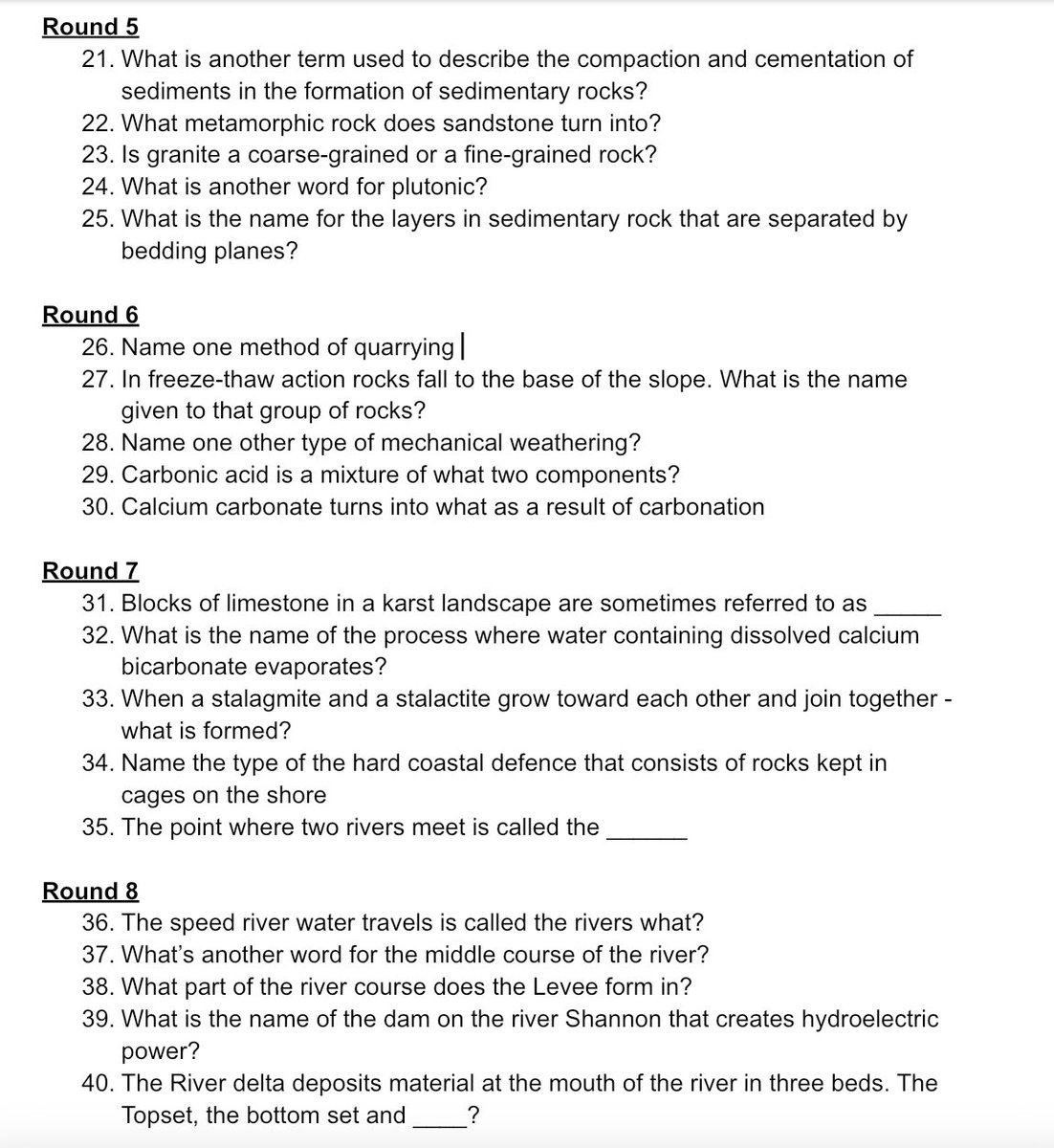 Last day before the break calls for a Geography themed table-quiz for my 5th yrs🐣 Motivation was Easter Eggs 🍫 Well done to the winners! Q’s were asked from any aspect of the course since Sept. Winning team scored 37/40! @stjosephsrush  #RetrievalPractice #ActiveLearning