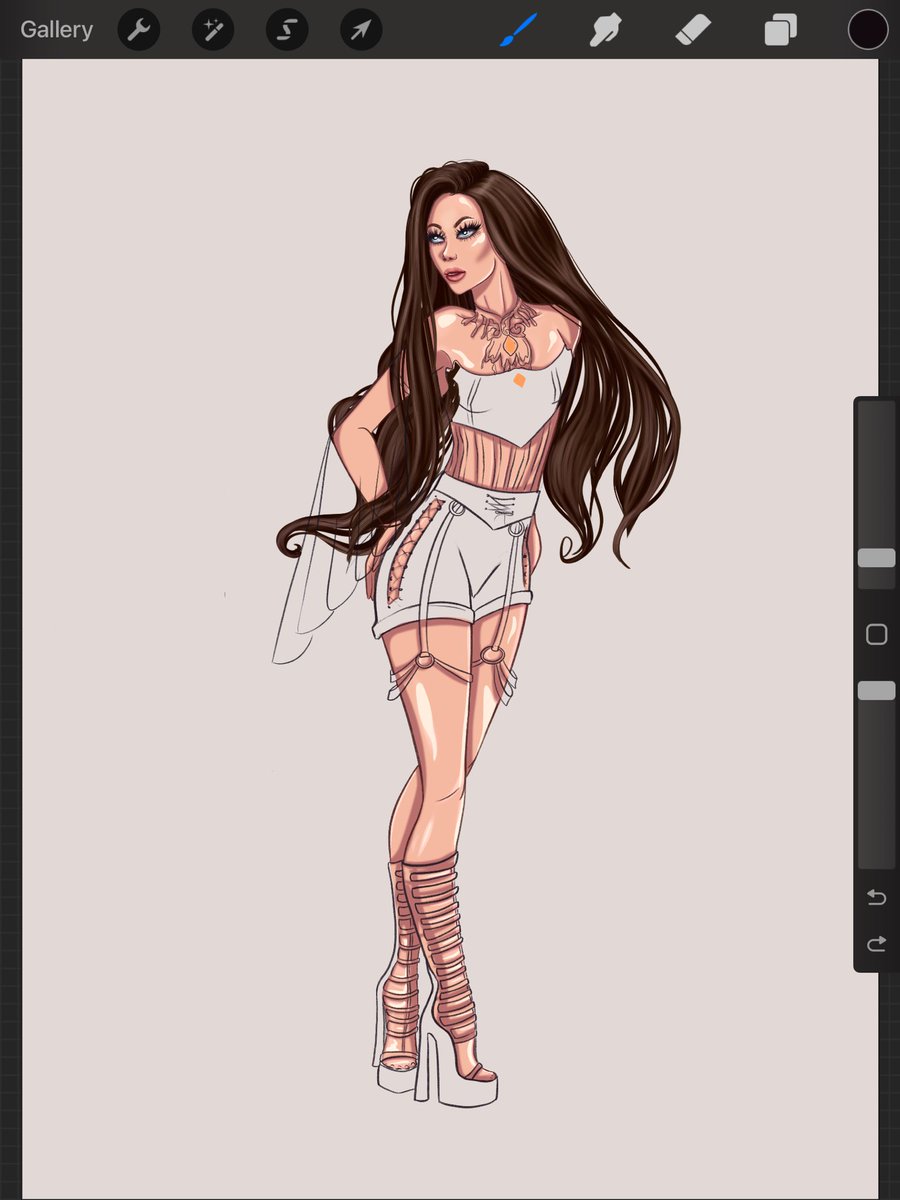GM🥰 How are you? It’s Friday right, so we will take a rest soon🥳 New art for a fan of the group Amaranth, will be the lead singer @Elizeryd @Amaranthemetal 🌺 What colour do u think will be the costume?💭 #NFTCommmunity #NFTCommuntiy #NFT