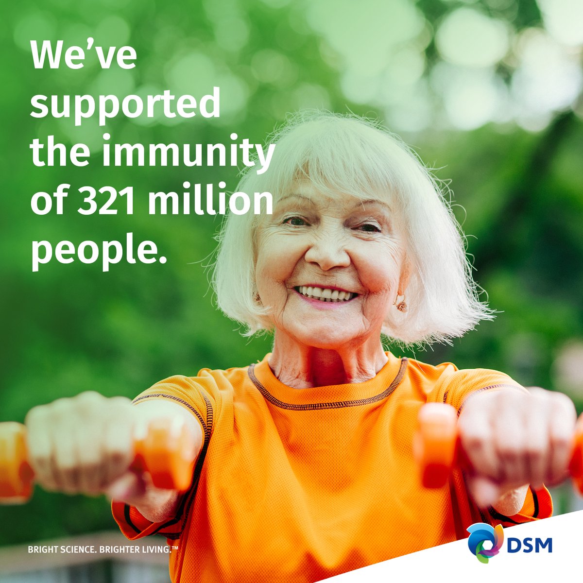 dsmfirmenich's tweet photo. We supported the immunity of 321 million people in 2022 โ a significant step toward our commitment to help half a billion people by 2030! ๐ช
Read more here ๐ https://t.co/QiJ0BSe5e8
#DSMCommitments #Sustainability #ImmunitySupport https://t.co/0O3OjtMRft