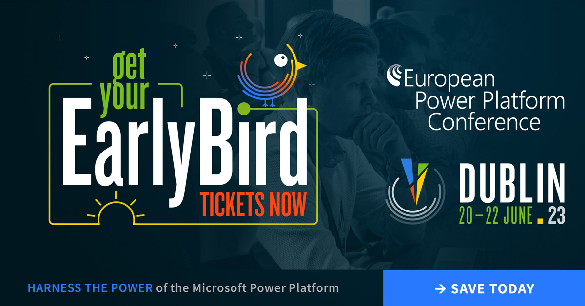 EuropeanPPC's tweet photo. 📢 We are delighted to say 3 Day Tickets for The European Power Platform Conference have sold out! The strong interest in the conference, specifically the tutorials, has blown us away. Thank you! 😀 2 Day Tickets are still available ➡️https://t.co/woT1w2PnMM https://t.co/XEnj91j6sp