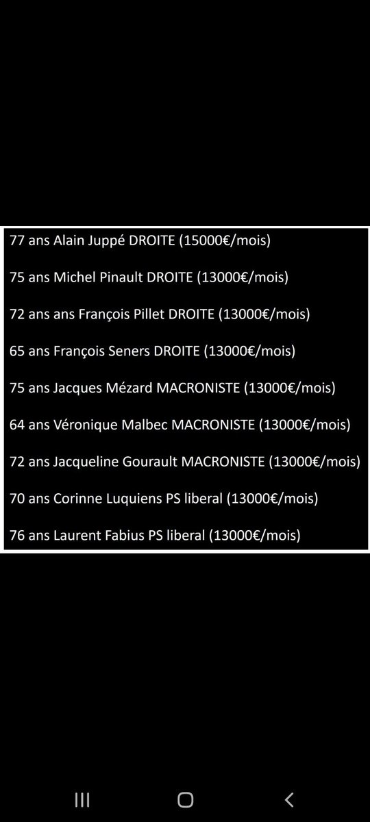 Yanon68's tweet photo. Voici le salaire des personnes qui, avant le 14 avril, vont décider du sort de 68 millions de Français en validant la constitutionalité d'un texte dont personne ne veut.

Démocratie représentative qu'ils disaient. https://t.co/GkEapv51m3