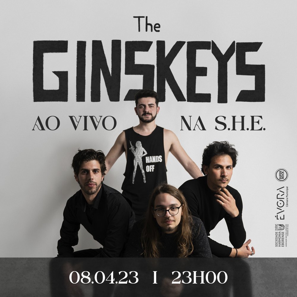 TheGinskeys's tweet photo. Temos também o prazer de anunciar que no dia 8 de Abril vamos pela primeira vez tocar em Évora, na Sociedade Harmonia Eborense! Vinde ver! https://t.co/CMBs4a9ycq