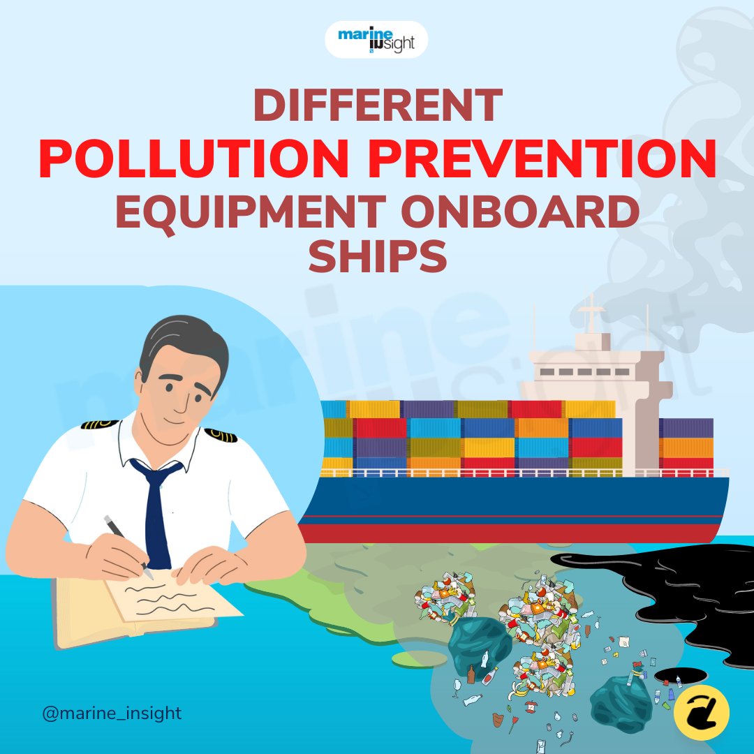 MarineInsight's tweet photo. Check out these essential pollution prevention equipment on ships! From oil water separators to garbage management systems, these tools are critical in keeping our oceans clean and safe.

What other pollution prevention equipment have you come across on board ships? https://t.co/uxqmeKT0Bd