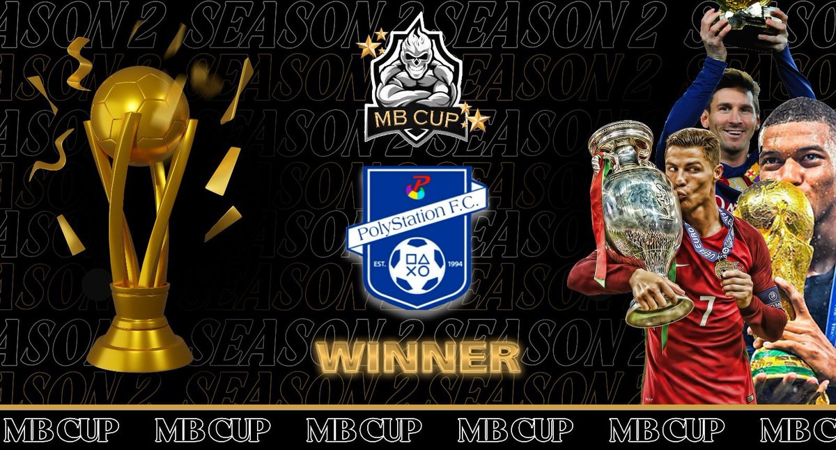 Minkiammbare90's tweet photo. COMPLIMENTI AL CLUB @PolystationFC  PER ESSERSI AGGIUDICATI LA 2° EDIZIONE DEL TORNEO MB_CUP_SEASON 2🥇
CONGRATULATIONS👏 https://t.co/xHTcYBySPi