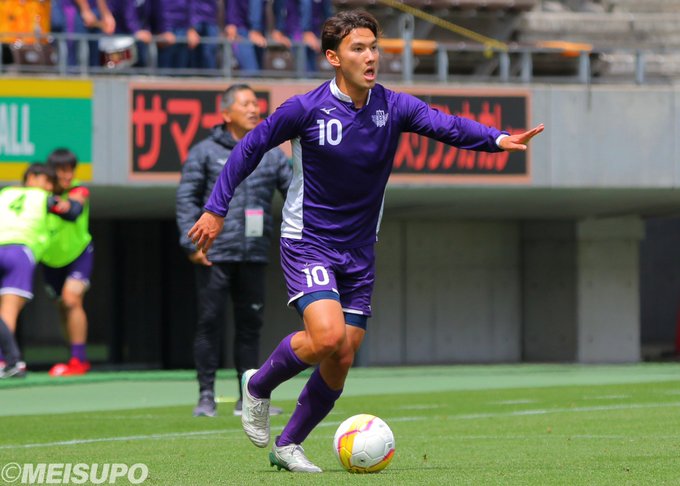 ⚽️注目選手紹介14⚽️⭐️ＦＷ #佐藤恵允（文４）⭐️３年次から10番を背負い #U22日本代表 でも得点を量産する紫