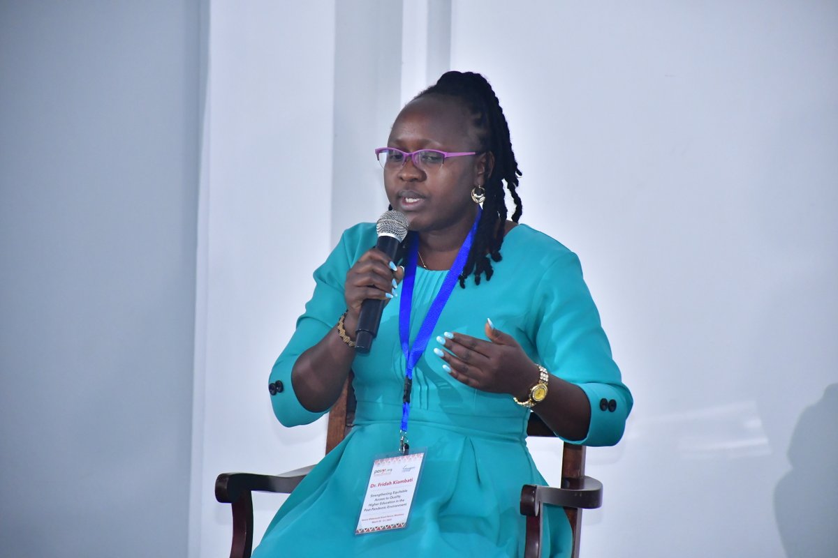 PASGR_'s tweet photo. Dr. Fridah Kiambati,@ESSA_Africa highlights the importance of Public-Private Partnerships (PPPs) in higher learning institutions, where both parties can benefit and learn from each other. A mutually beneficial collaboration for knowledge and experience sharing.
#QualityHigherEd https://t.co/YLbvTyXnjY