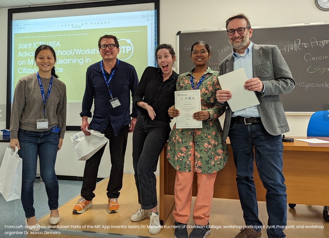 💻Here's <a href="/MITAppInventor/">MIT App Inventor</a>'s take on our recent Joint <a href="/ictpnews/">ICTP</a>–@IAEAorg Advanced School/Workshop on #MachineLearning in #CitizenScience
🫱🏾‍🫲🏼organized with <a href="/APSphysics/">American Physical Society</a> <a href="/UNESCO/">UNESCO 🏛️ #Education #Sciences #Culture 🇺🇳</a> <a href="/unescoWATER/">unescoWATER</a> <a href="/EuroPhysSoc/">European Physical Society (EPS)</a>
#AI #AI4Good #AIforGood #ArtificialIntelligence