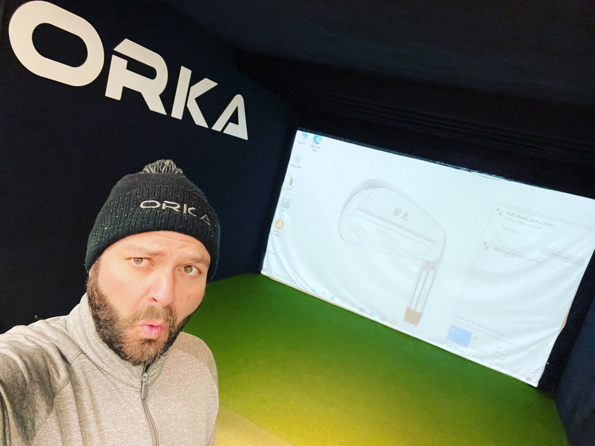 It’s proper grim out today That said, it only ever rains birdies indoors 👀 Why not give our “try before you buy service” a go, head over to Orka Golf website and follow the steps Join the brand family. Golf’s Best Kept Secret #orkaites #golf #indoorgolf