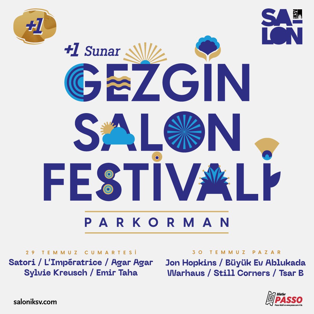 İKSV'nin yaz festivallerinin biletleri satışa çıktı ☀️

🎬 42. @ist_filmfest  ➡️ 7-18 Nisan
🎼 51. @muzikfestivali  ➡️ 1-17 Haziran 
🎷 30. @istanbulcazfest  ➡️ 7-18 Temmuz 
🎸 +1 Sunar: Gezgin Salon Festivali @saloniksv ➡️ 29-30 Temmuz 

#iksv #iksvseveseve #istanbul #sanat