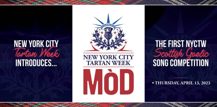 Last day = last chance to be part of history and enter in the first ever NYC Tartan Week Mòd. Full details are available on our website, along with detailed learning resources. Siuthadaibh, why not give it a go? nyctartanweek.org/mod