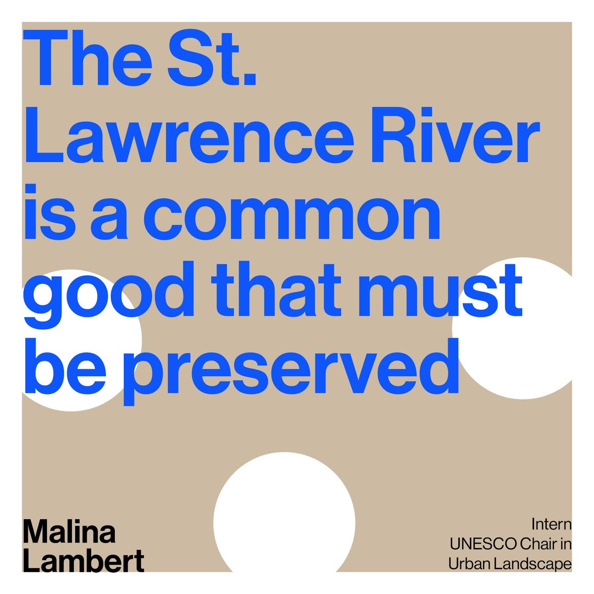 Thoughts on the Saint Lawrence river by Malina Lambert, student intern here at the @unesco_studio. #saintlawrence #river #riverurbanism