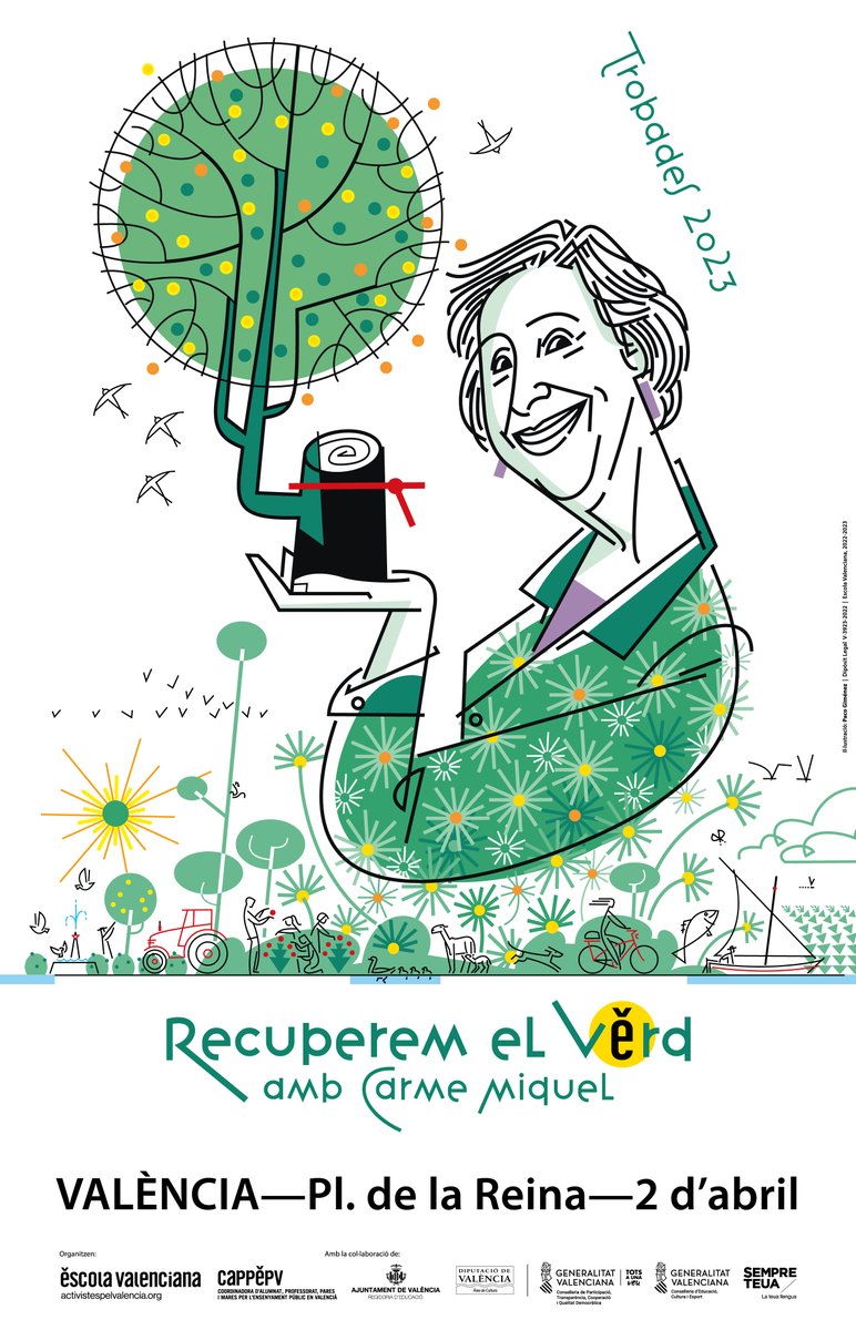 escolatv's tweet photo. 🥳 Les comarques de la Valls d'Albaida, el Maestrat i València acullen #Trobades2023 #RecuperemElVerd els pròxims dies. Veniu! https://t.co/hrUwSuw3Ew
