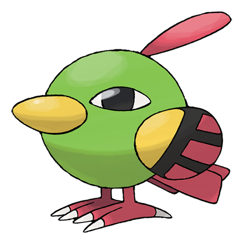 DailyPokemon2's tweet photo. The Pokemon of the day is Natu! https://t.co/IvloxSTmc0