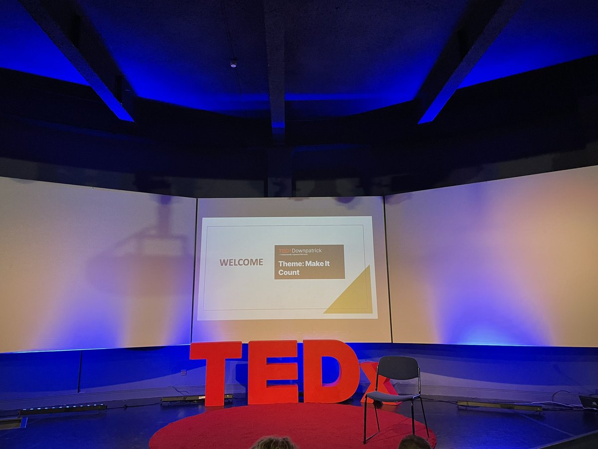 Clairelohanlon's tweet photo. What a morning at #TEDxDownpatrick #MakeItCount. Looking forward to this afternoons speakers. Well done @CatherineMurnin for organising such a wonderful event! https://t.co/tHjW5BFvSD