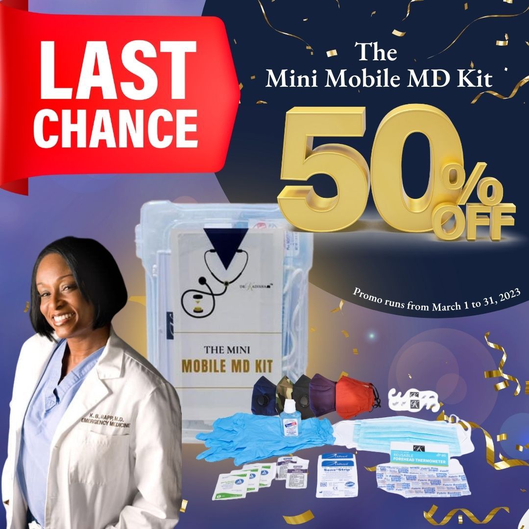 kadirapp's tweet photo. This is your last chance to take advantage of the 50% discount on the Mini Mobile MD Kit!

Hurry, avail now! https://t.co/iWTk2FF9bG

#physician #help #speaker #consultant #author #hydration #conciergemedicine #bloodsugar #flu #strep #covid #tridemic #RSV #Concierge https://t.co/Kb7glPeV9r