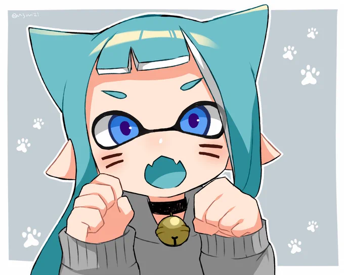 2月の絵もまとめてなかったから良かったら見てね(イカです) #みじ絵 