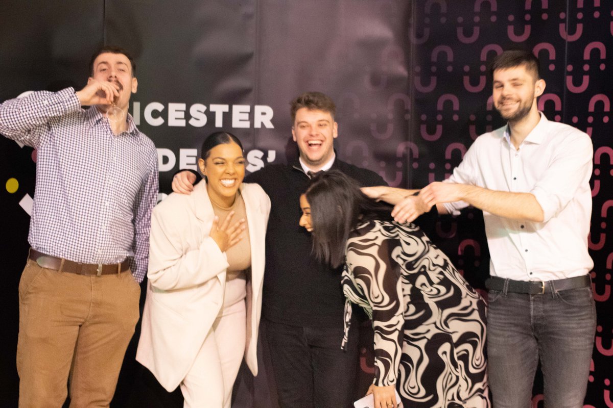 LeicesterUnion's tweet photo. Your 23/24 Exec Team 🙌

⭐ Sports Officer: Joe Hyett
⭐ Liberation Officer: Jade Thomas
⭐ President: Archie Robinson
⭐ Wellbeing Officer: Hoor Pathan
⭐ Activities Officer: Jack McDonald
⭐ Education Officer: Prachi Bhatt https://t.co/7ztAfEjANd