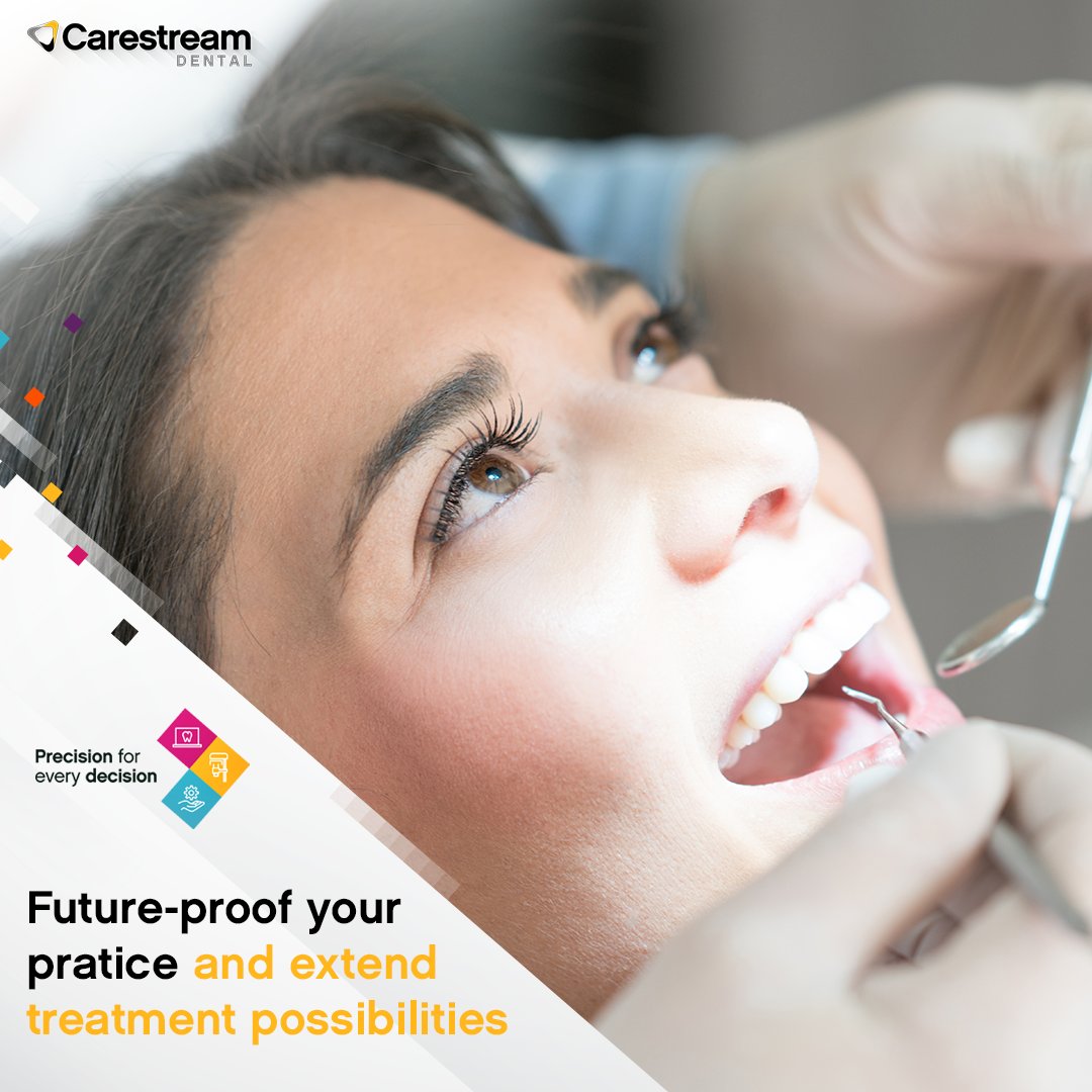 #CarestreamDental Imaging Solutions give you a future-proof combination of imaging systems, software &amp; services that is scalable to your needs. Extend treatment possibilities &amp; experience a smoother workflows: ow.ly/qCq950N7r9P

#DigitalDentistry #Dentistry