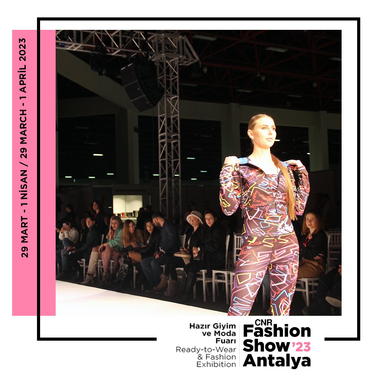 Rengarenk defileler ve sektörün liderleriyle bir araya gelme fırsatı sunan CNR Fashion Show Antalya  fuarını, 1 Nisan Cumartesi gününe kadar ziyaret edebilirsiniz.

Hemen Biletinizi Alın!
bit.ly/42i2xdd

📅 29 Mart-1 Nisan 2023
📍ANFAŞ - Antalya Fuar Merkezi