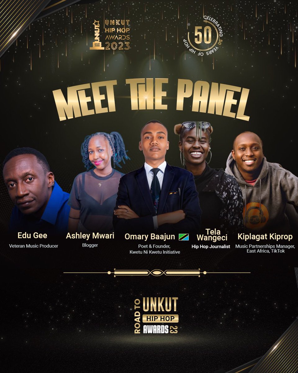 justrubyv's tweet photo. The #UnKutHipHopAwards23 panel. 🚀🚀🚀🚀🚀🚀🚀🚀 Let’s go baby! @TheeNinjaC @KPLG4T @tela_wangeci #RoadToUHHA23 #UnKutHipHopAwards https://t.co/6gTuLbPvQV