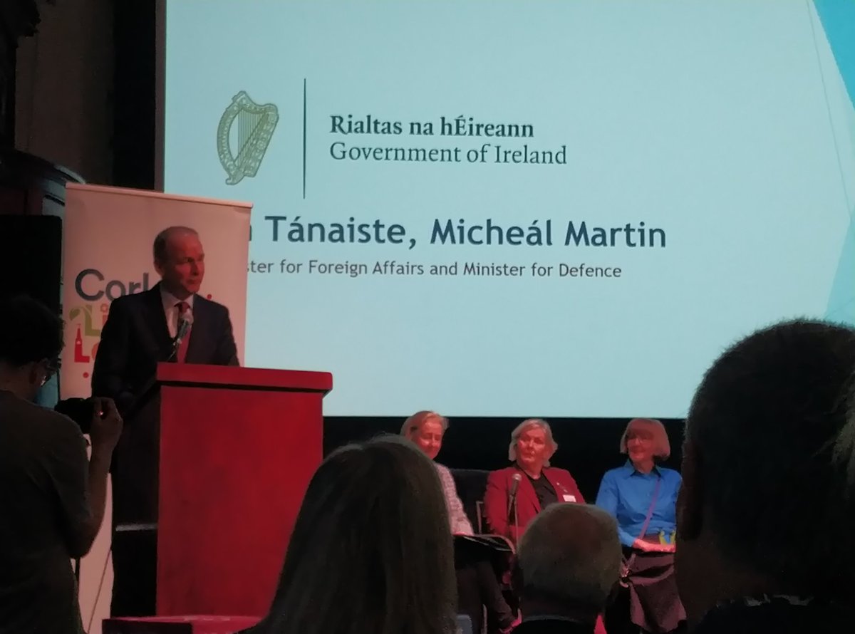 LimkLearnFest's tweet photo. Tánaiste @MichealMartinTD addressing the Learning Cities Conversations event in @TriskelCork @corklearning #unesco #irishnetwork #ourlearningisland https://t.co/rGWF4Ac6WG