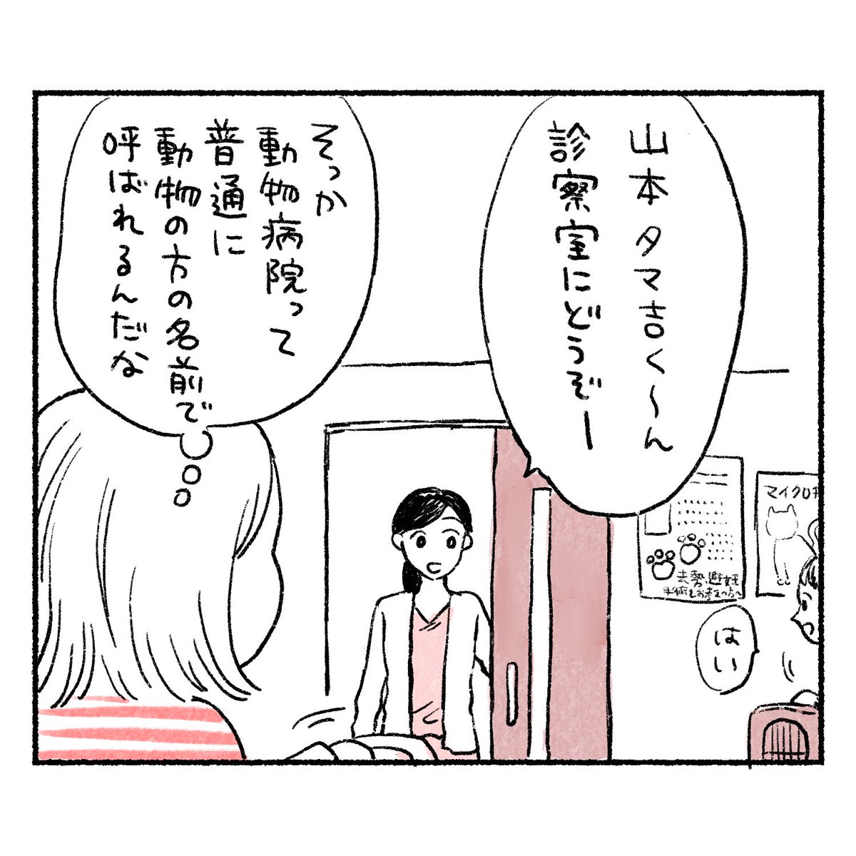 動物病院に行くたびに、人間の苗字+動物の名前で呼ばれるのがかわいくてかわいくてたまらない 