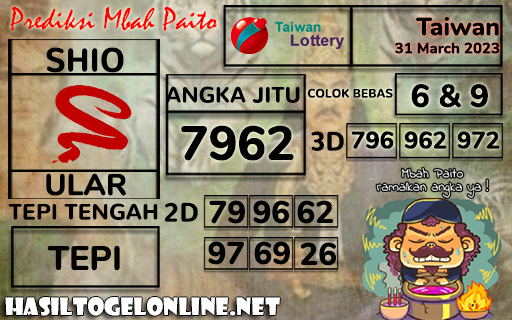 marthainez6's tweet image. Prediksi Togel Taiwan 31 Maret 2023
untuk prediksi pasaran lainnya hubungi kami di : 
Whatsapp : bit.ly/WA-Museum
#pulsatelkomsel #slotpulsaonline #thrnatal #bonusnatal #depositpulsatanpapotongan #agenslotdepositpulsa #livepragmatic #hokipalaceagenslotgacor #frebet