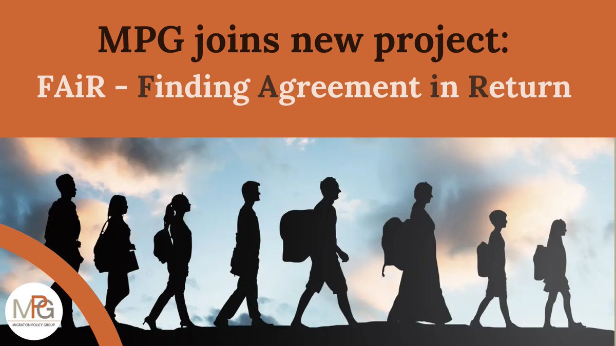 MPG joins new project, Finding Agreement in Return (FAiR). MPG will help uplift non-EU actors' perspectives and analyse the perceived fairness of EU return policies. Like MPG's MIPEX, this project will aim to develop Migrant Return Policy Index (MIREX).

🔗bit.ly/40wp7NR