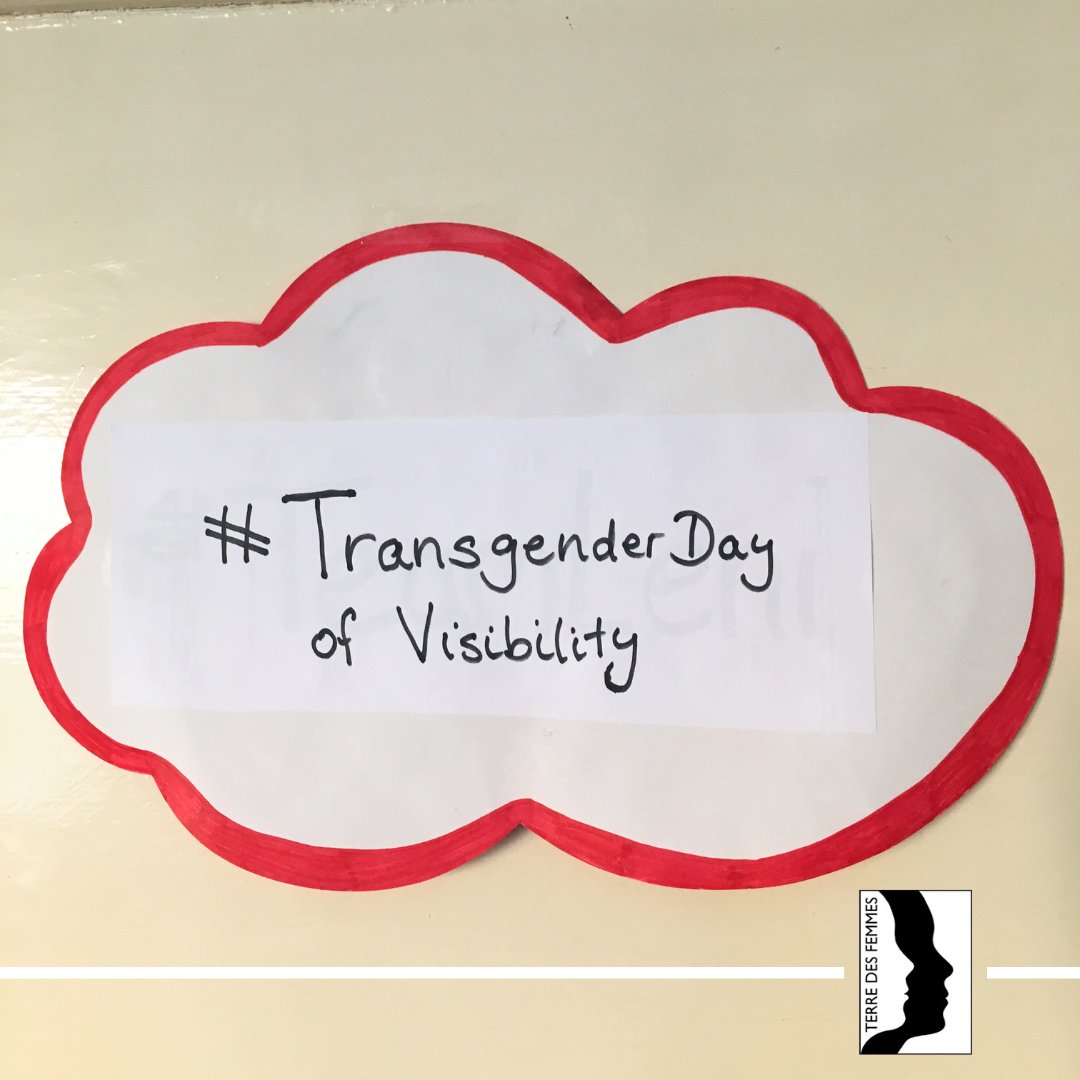 #TransDayOfVisibility 
#TERREDESFEMMES ist solidarisch mit ALLEN Frauen, die von Diskriminierung und patriarchaler Gewalt betroffen sind.

#TransgenderDayOfVisibility #FightThePatriarchy #gegenGewalt #Solidarität