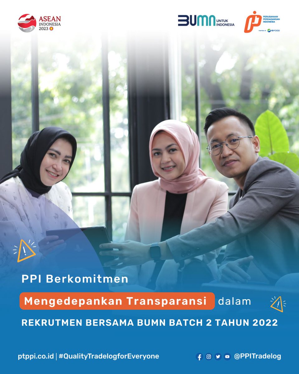bumntangerang3's tweet photo. Sehubungan dengan ramainya respon di media sosial terkait concern dari peserta yg telah dinyatakan lulus tahapan RBB batch 2 tahun 2022 dengan penempatan di PT PPI.

#PPIKedepankanTransparansi
#RBB BUMN 2023 #Belajar #Bertumbuh #BerkontribusiuntukIndonesia https://t.co/zOc0g6rcDO