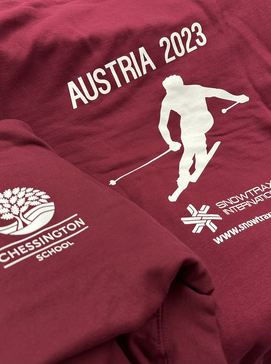 chessington_sch's tweet photo. Ski trip hoodies are here!  Counting down the hours till we go! #chessski23 https://t.co/ejdkE1Zv1t